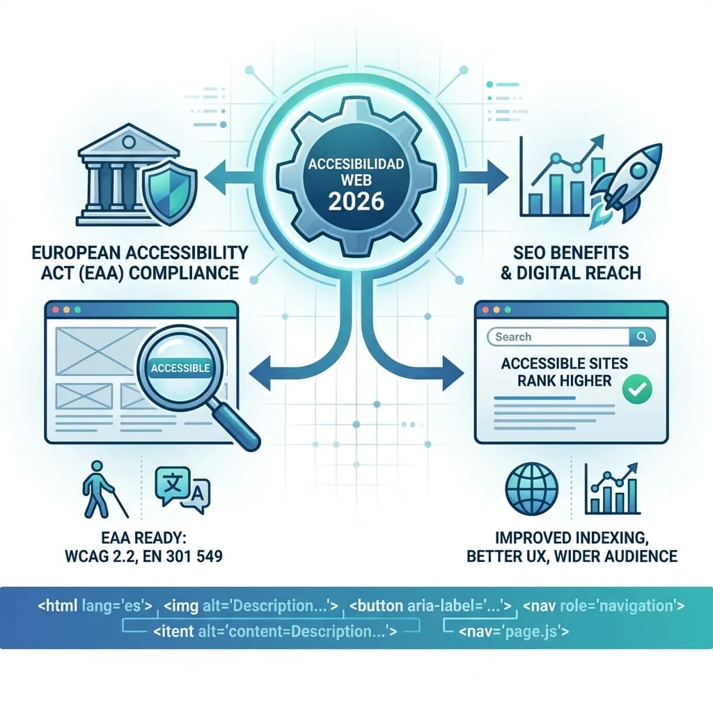 Implementación de inteligencia artificial en accesibilidad web 2026 pymes guia legal para pequeñas empresas