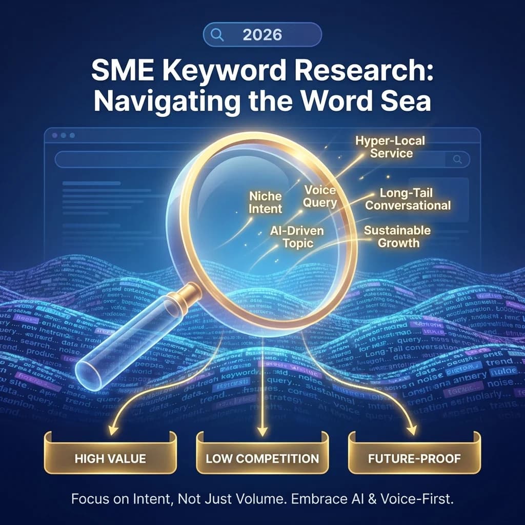 Infografía: proceso completo de palabras clave pequenas empresas paso a paso para pymes